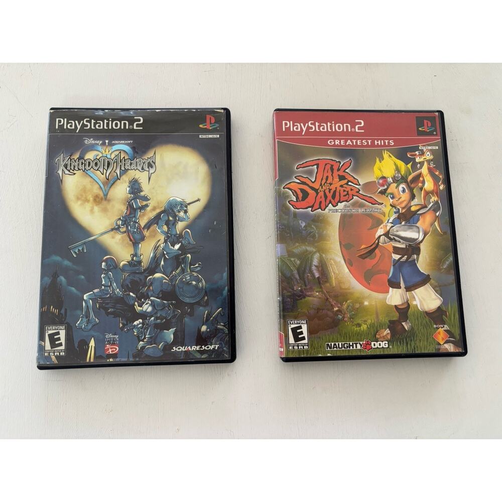 Jak & Daxter: The Precursor Legacy PS2 & Disney Kingdom Hearts No Manuals